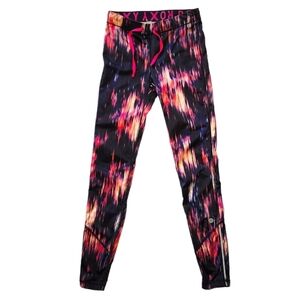 Roxy Multi-Colored Leggings Pink Black Size X Small